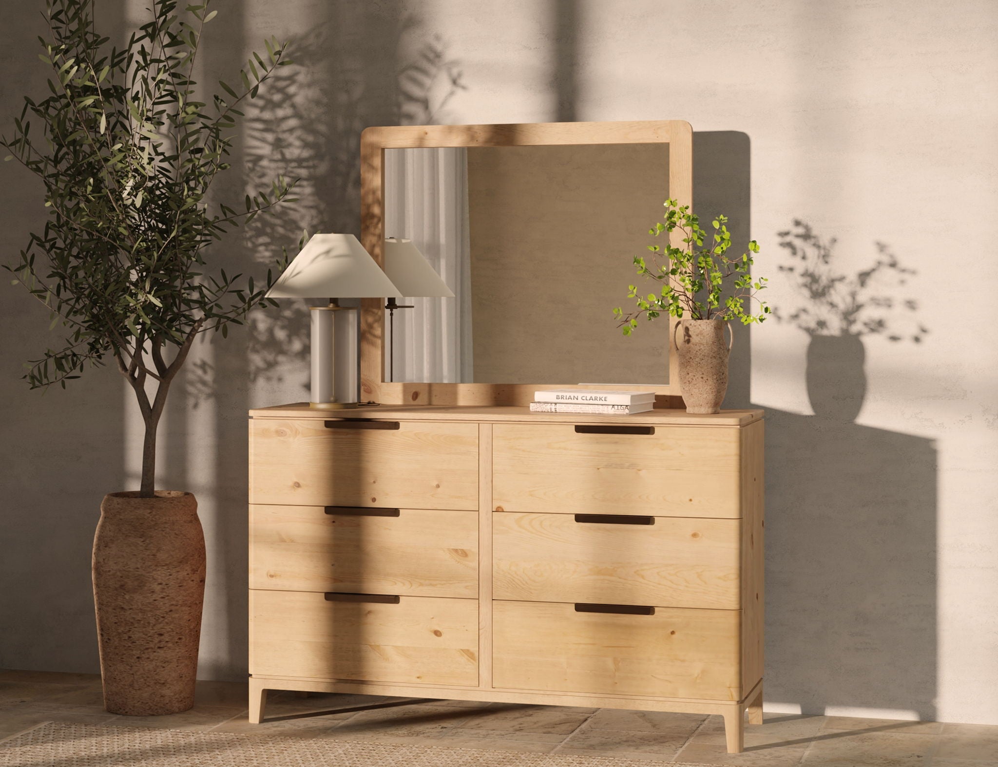 Santa Rosa - Mirror - Hazelnut