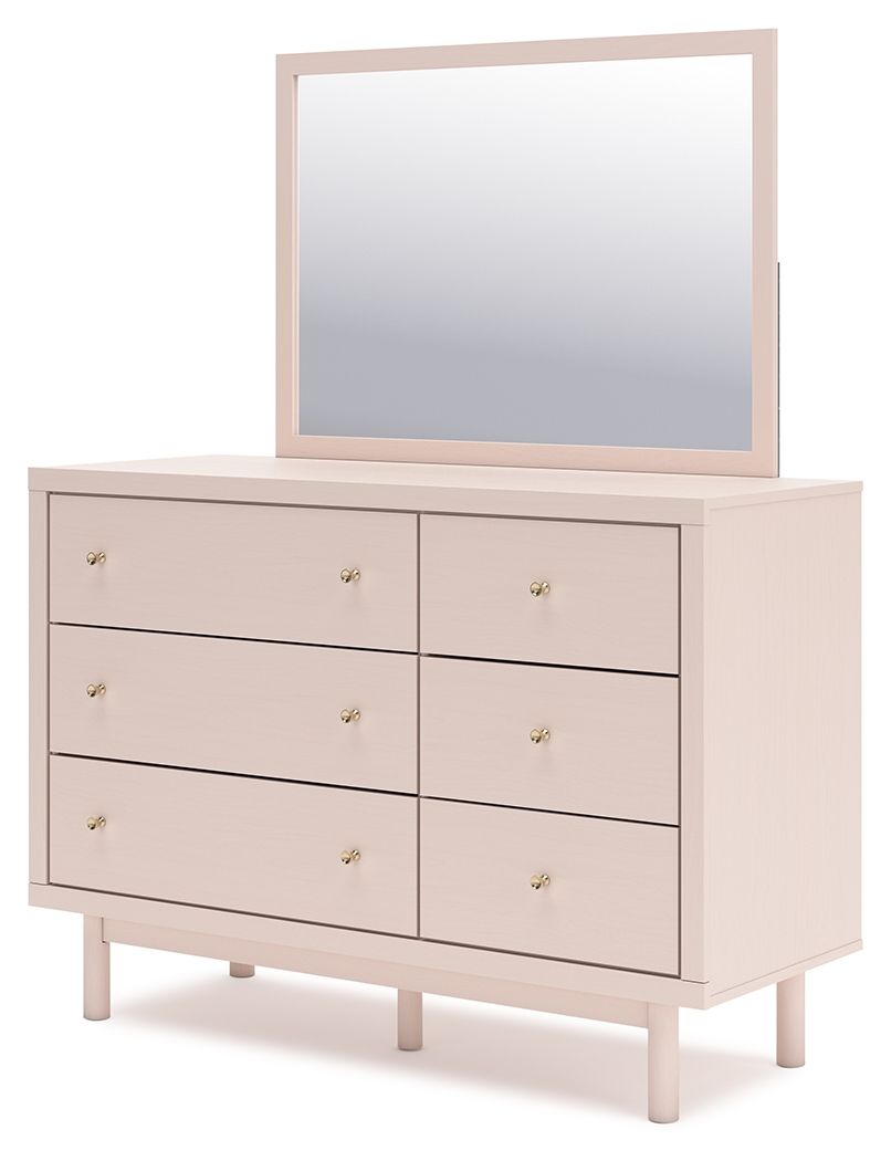 Signature Design by Ashley® Wistenpine - Blush - Dresser And Mirror | Meri Furniture