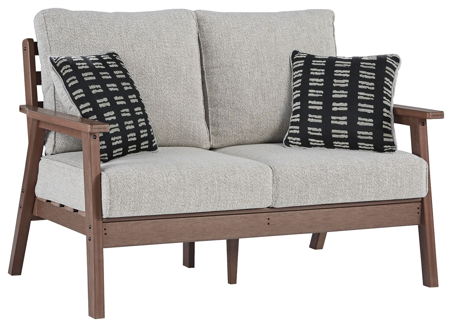 Signature Design by Ashley® Emmeline - Brown / Beige - Loveseat W/Cushion | Meri Furniture