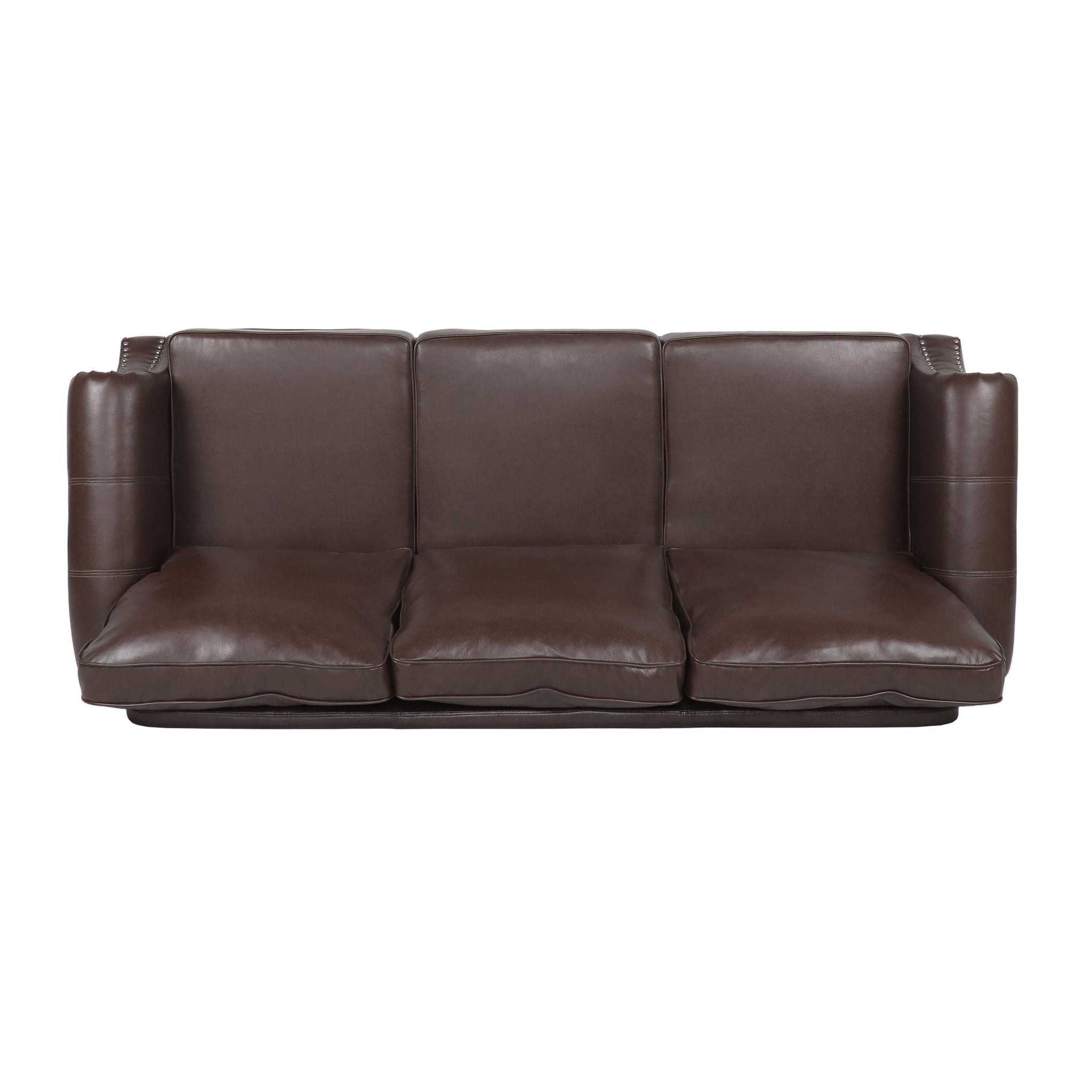 Contemporary 3 Seater Sofa With Nailhead Trim