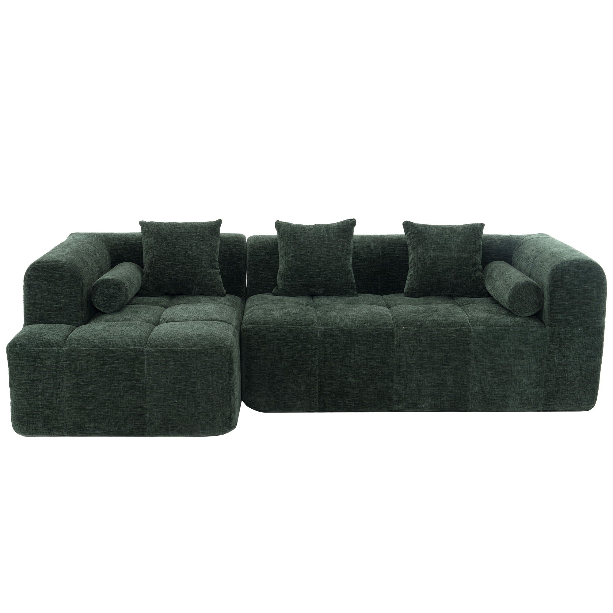 Sectional Free Combined Sofa With 2 Side Pockets
