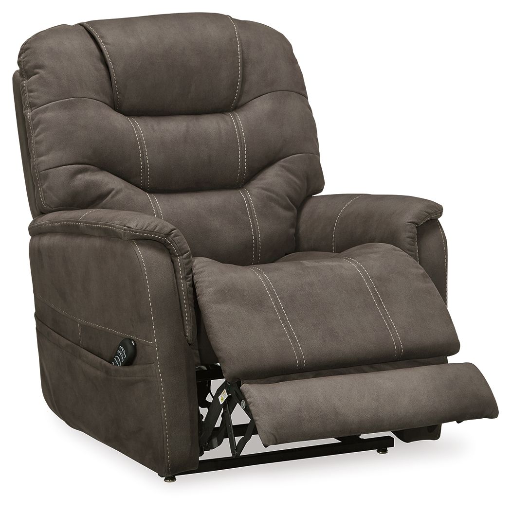 Ashley Furniture Ballister - Espresso - Power Lift Recliner | Meri Furniture