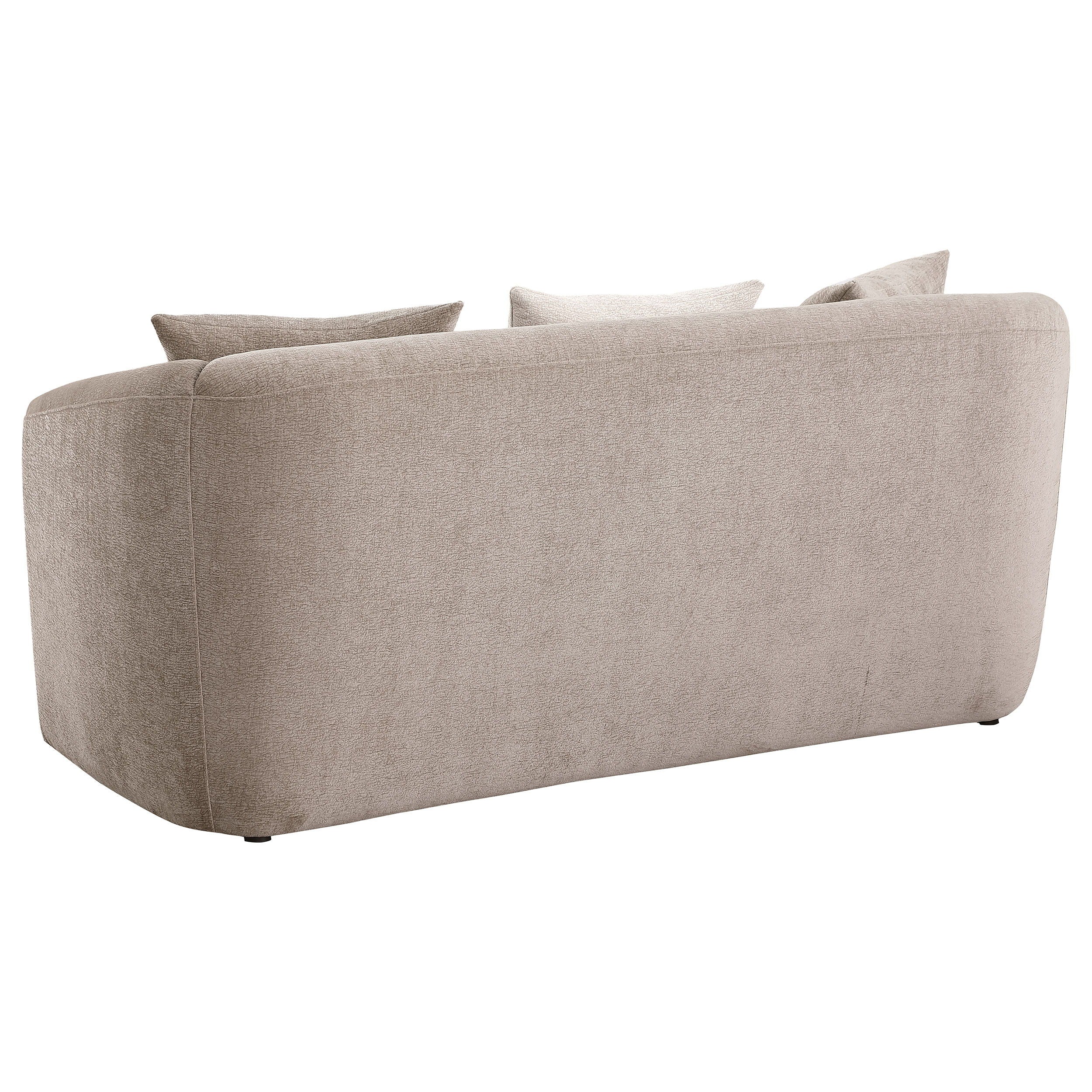 Coaster Fine Furniture Townsend - Chenille Upholstered Rolled Arm Loveseat - Latte | Meri Furniture