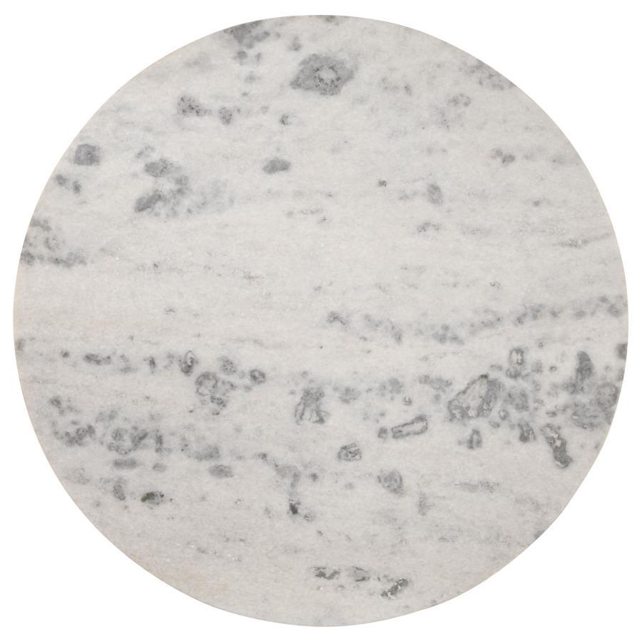 Coaster Fine Furniture Ortega - Round Marble Top Wood Dining Table - Natural | Meri Furniture