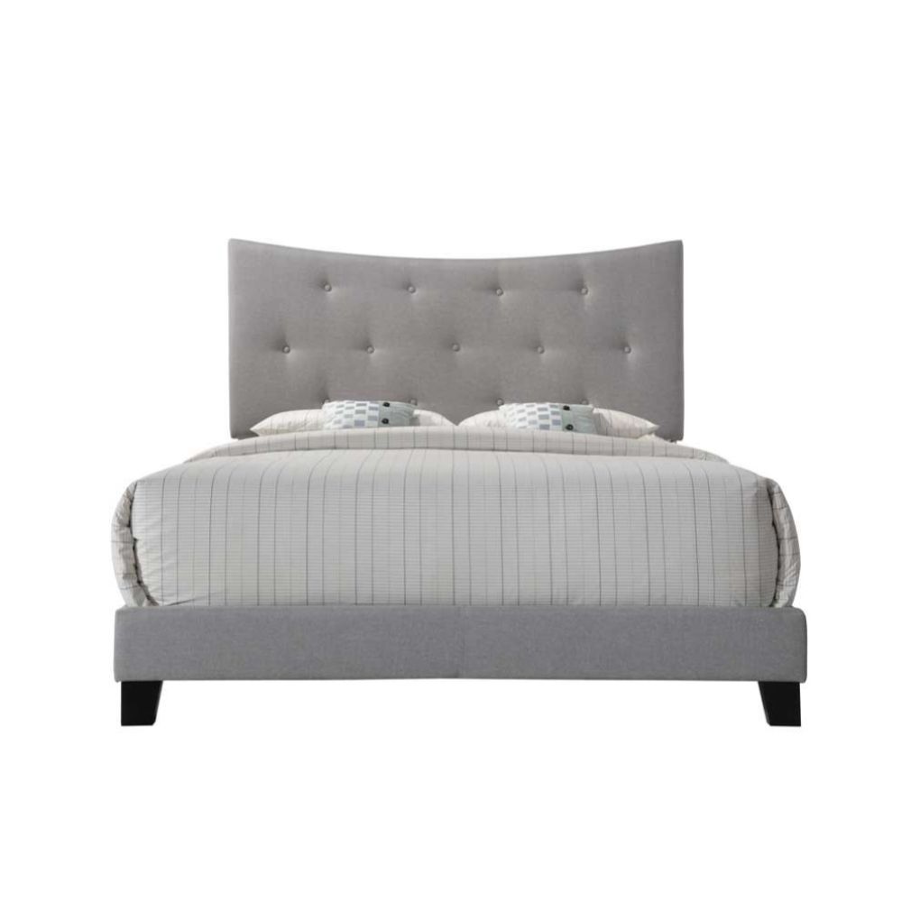 ACME Venacha - Queen Bed - Gray Fabric | Meri Furniture