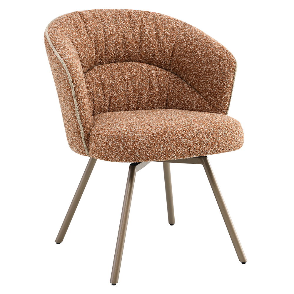 Lidi - Side Chair Set of 2) - Rust Orange