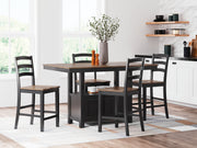 Signature Design by Ashley® Wildenauer - Counter Dining Room Set | Meri Furniture