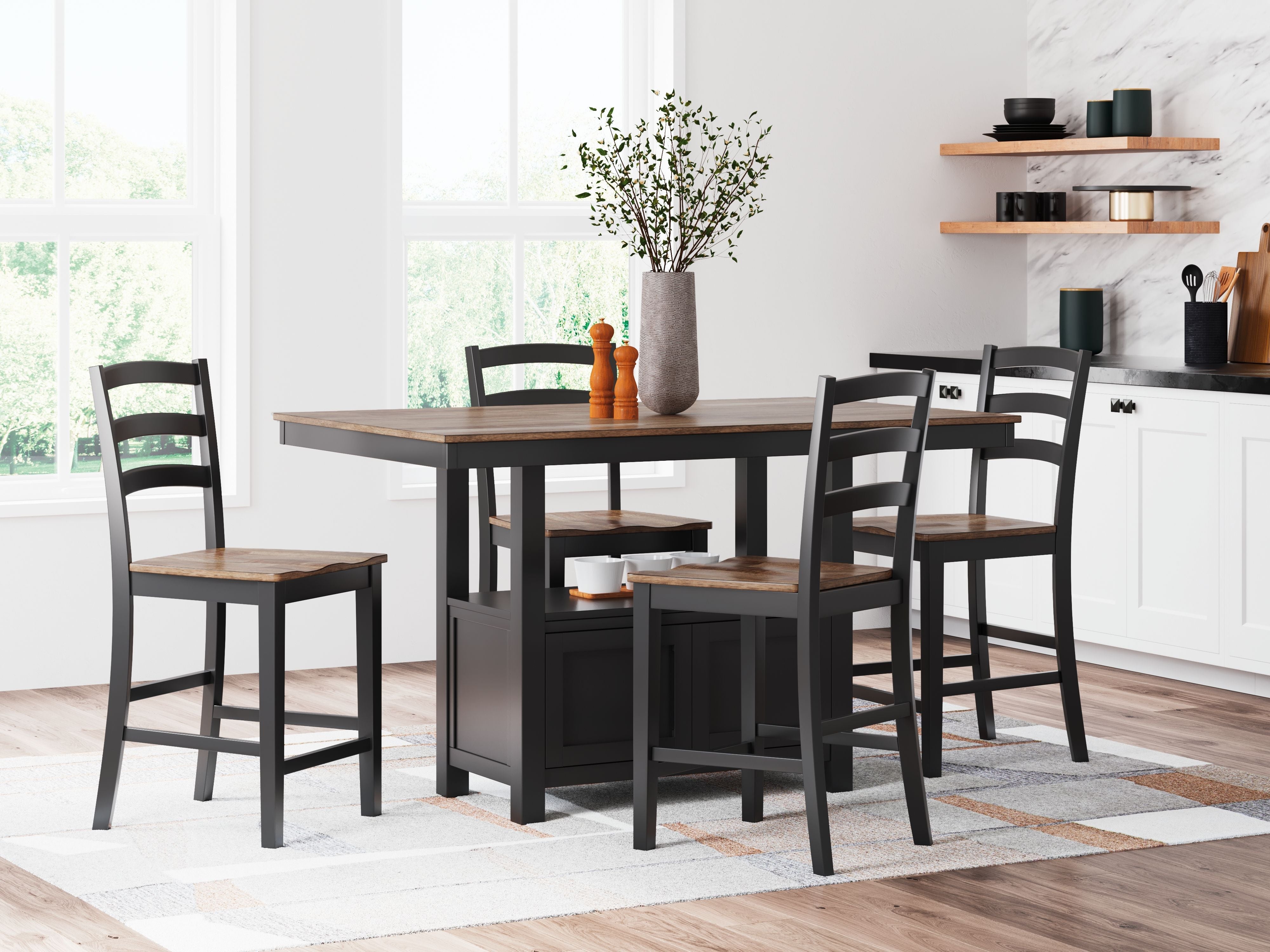 Signature Design by Ashley® Wildenauer - Counter Dining Room Set | Meri Furniture