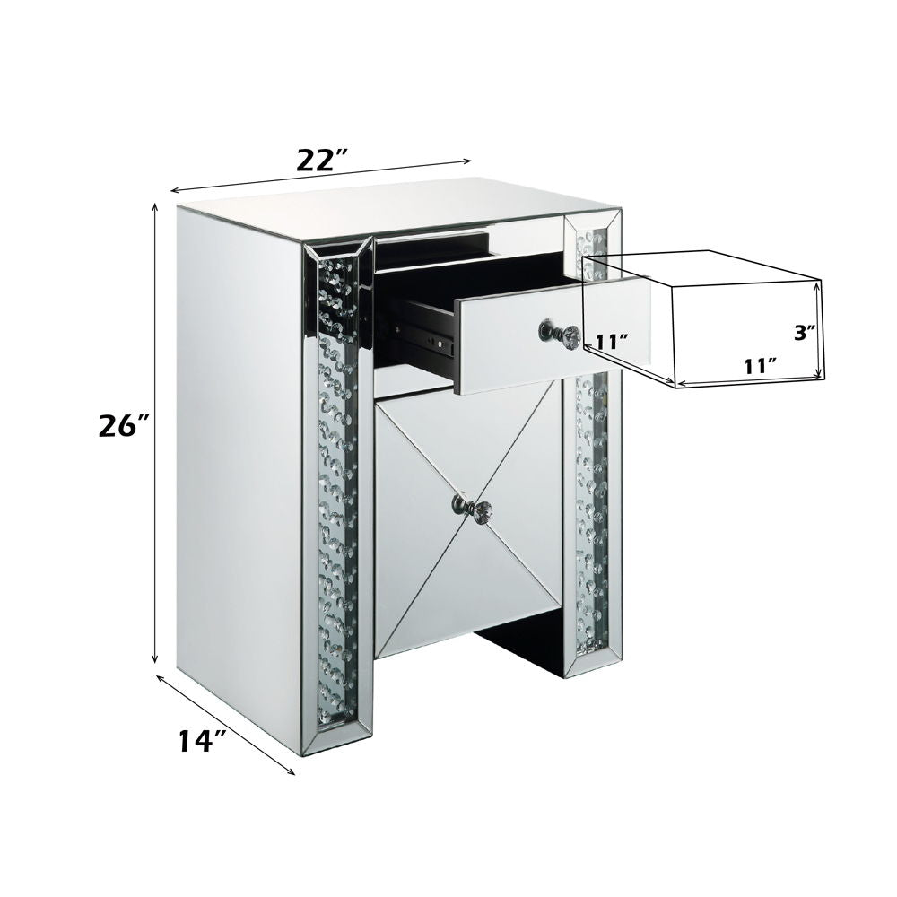 Nysa - Accent Table - Faux Crystals