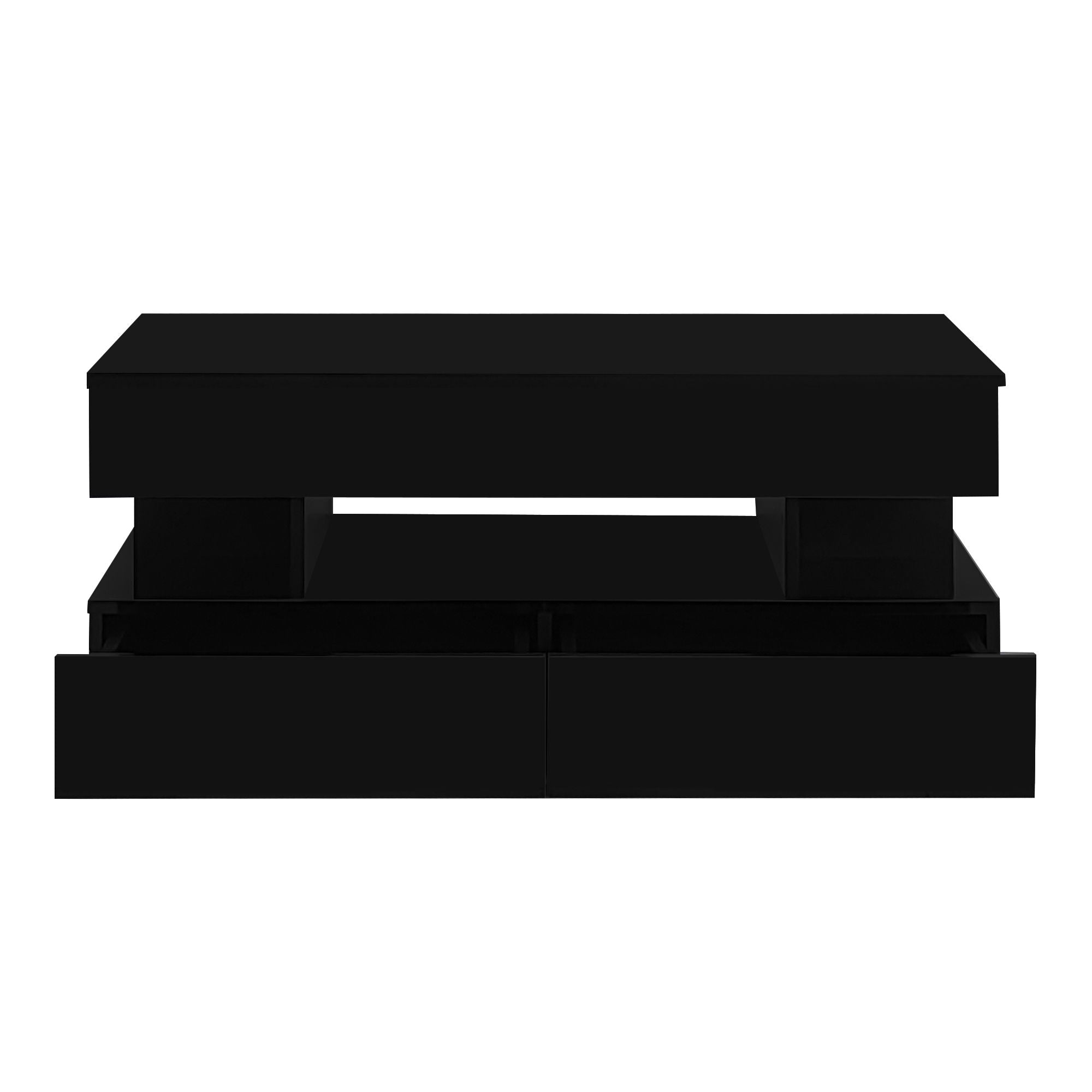 Multi Functional Lift Top Coffee Table With 2 Drawers