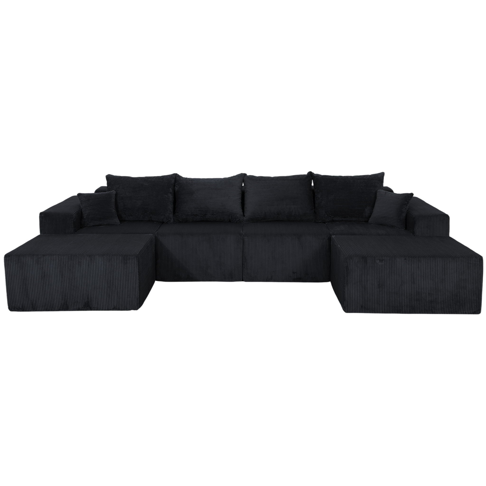Modular Sectional Sofa, Convertible Couch With Chaise Corduroy