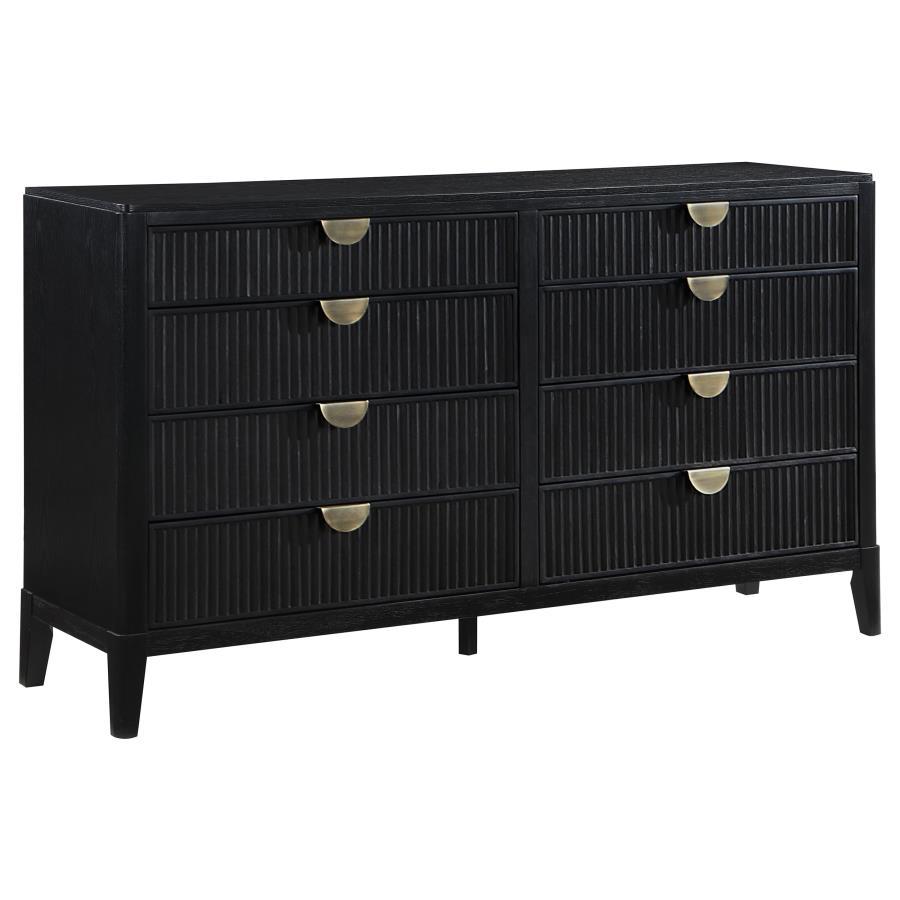 Coaster Fine Furniture Brookmead - 8-Drawer Dresser - Black | Meri Furniture