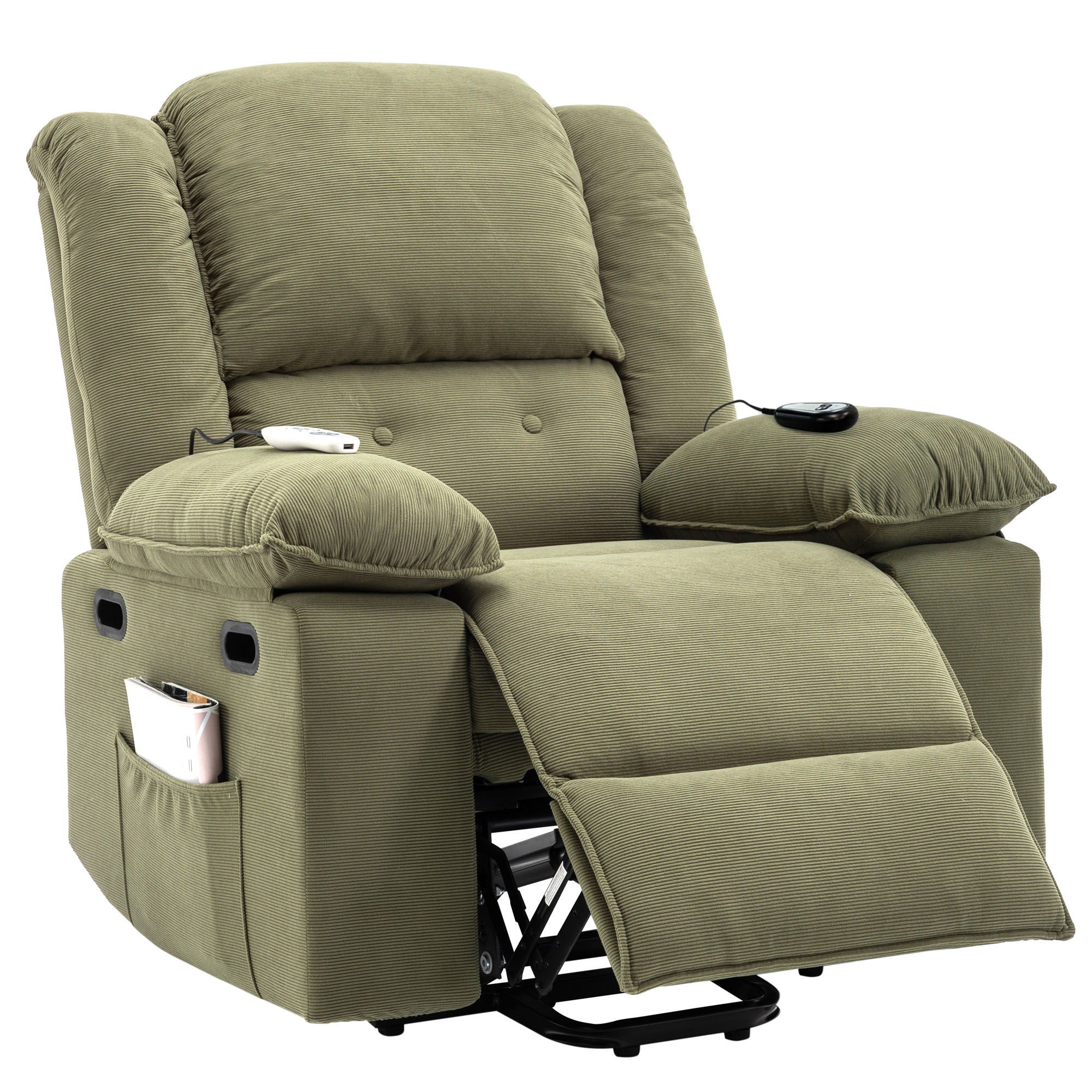 Massage Recliner Power Lift Chair With Adjustable Massage And Heating Function