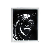 Talisha - Wall Art - Mirrored & Faux Crystal Tiger