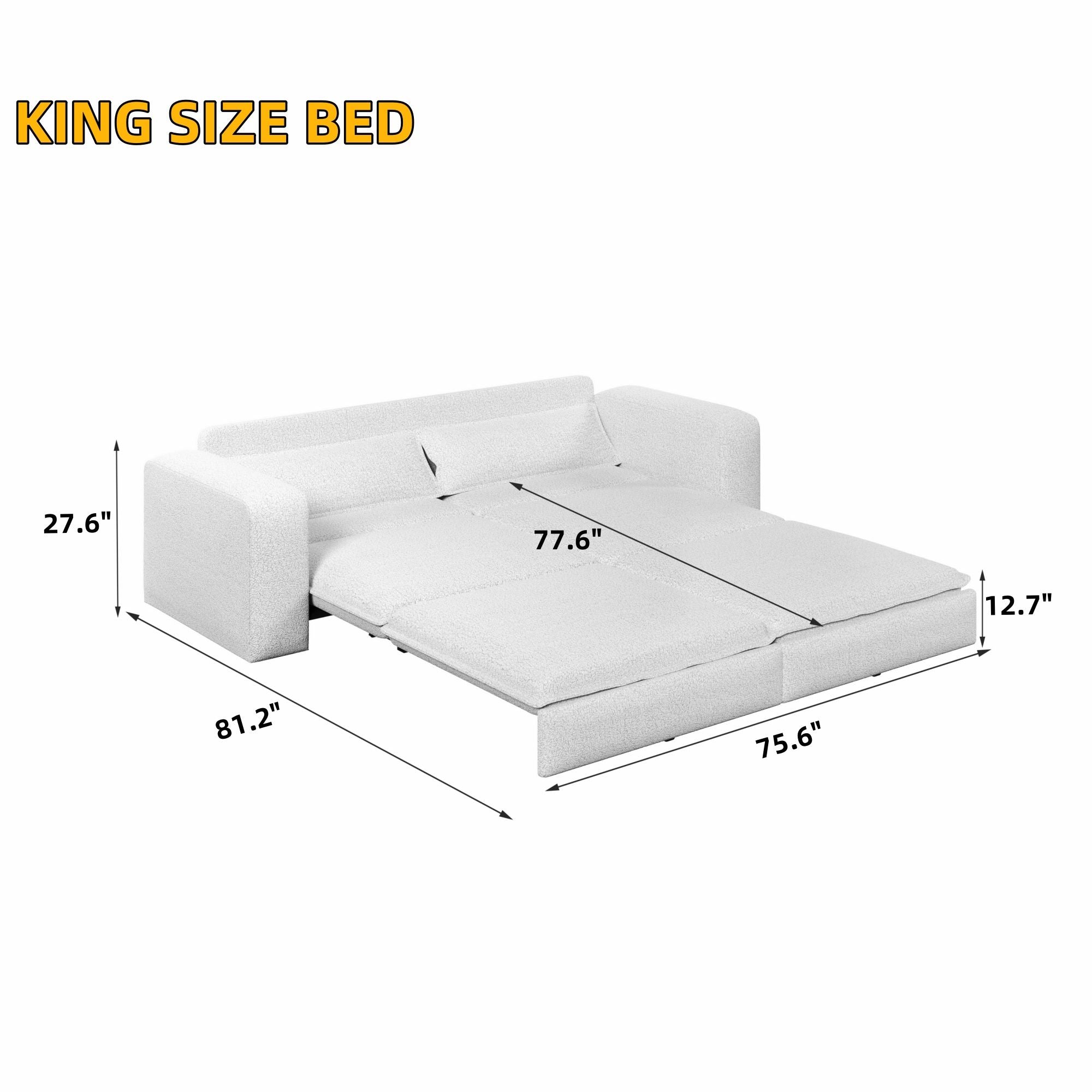 Sleeper Pull Out Sofa Bed, 3 In 1 Convertible Chaise Lounge
