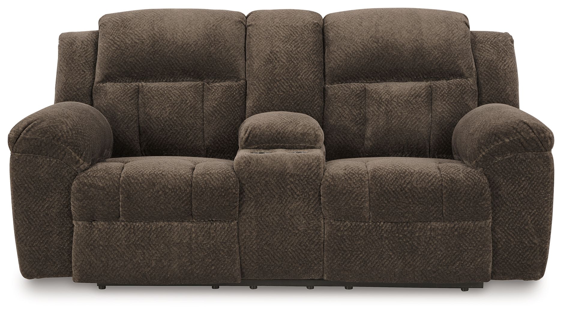 Signature Design by Ashley® Frohn - Dbl Reclining Loveseat With Console | Meri Furniture