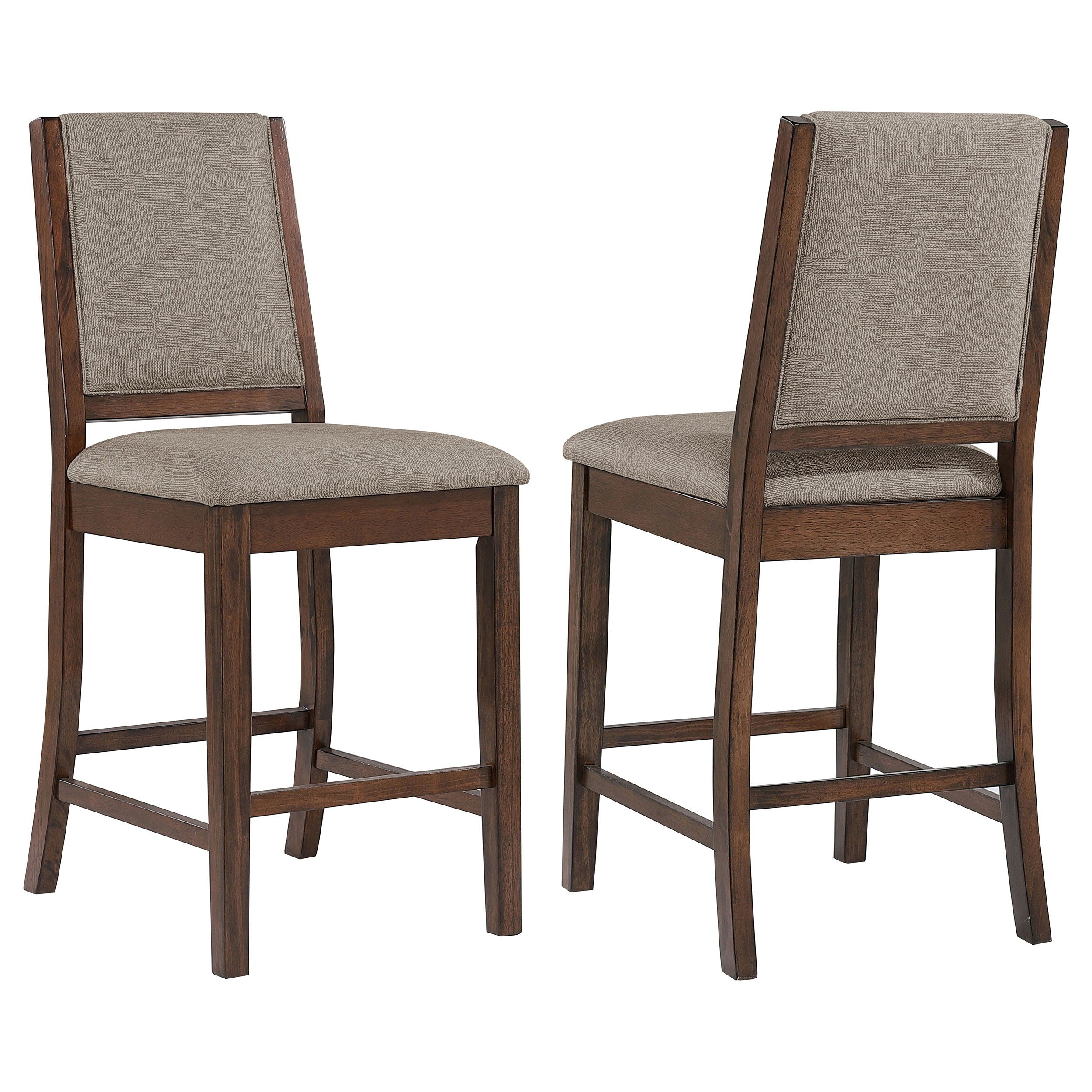 Coaster Fine Furniture Patterson - Upholstered Counter Chair (Set of 2) - Mango Oak | Meri Furniture