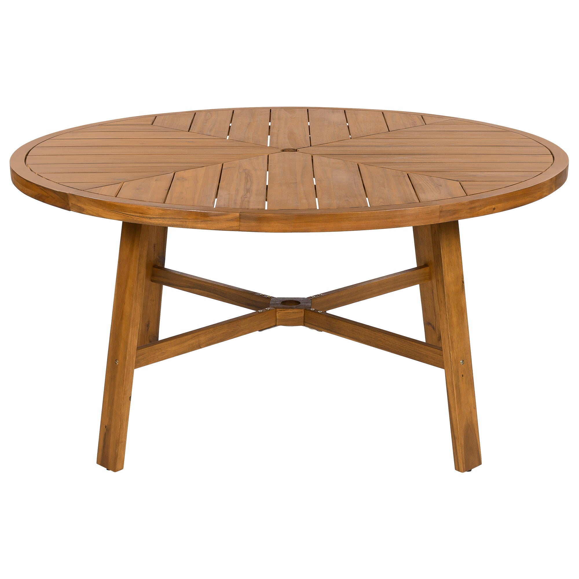 5 Piece Outdoor Patio Dining Set With 4 Armchairs And Table - Beige