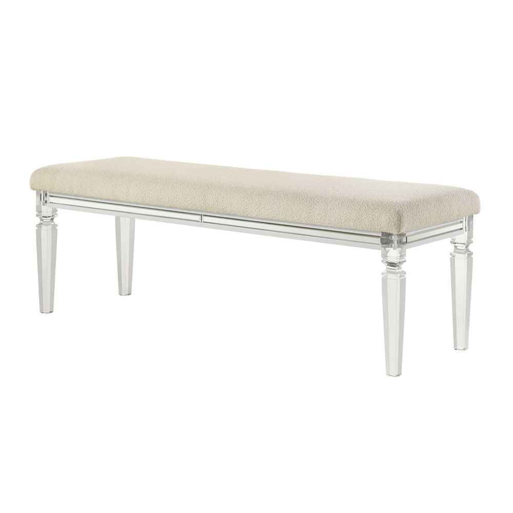 ACME Tarian - Bench - Pearl White | Meri Furniture