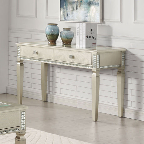 Furniture of America Adina - Sofa Table - Silver | Meri Furniture