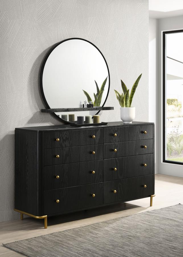 Coaster Fine Furniture Arini - 8-Drawer Bedroom Dresser With Mirror | Meri Furniture