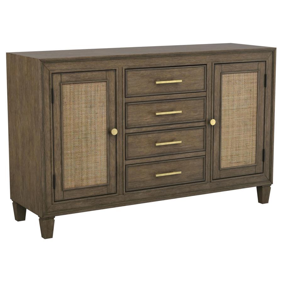 Coaster Fine Furniture Matisse - 4-Drawer Sideboard Buffet Cabinet - Light Brown | Meri Furniture