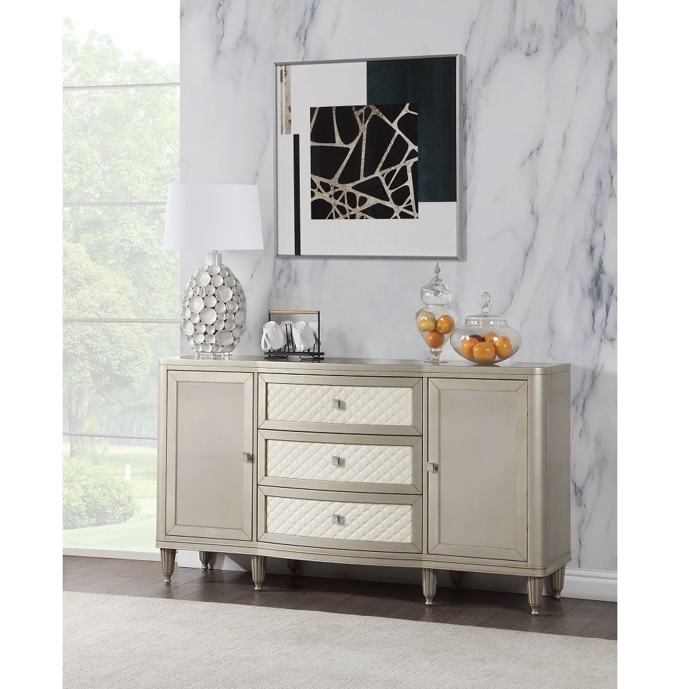 ACME Kasa - Server - Champagne | Meri Furniture