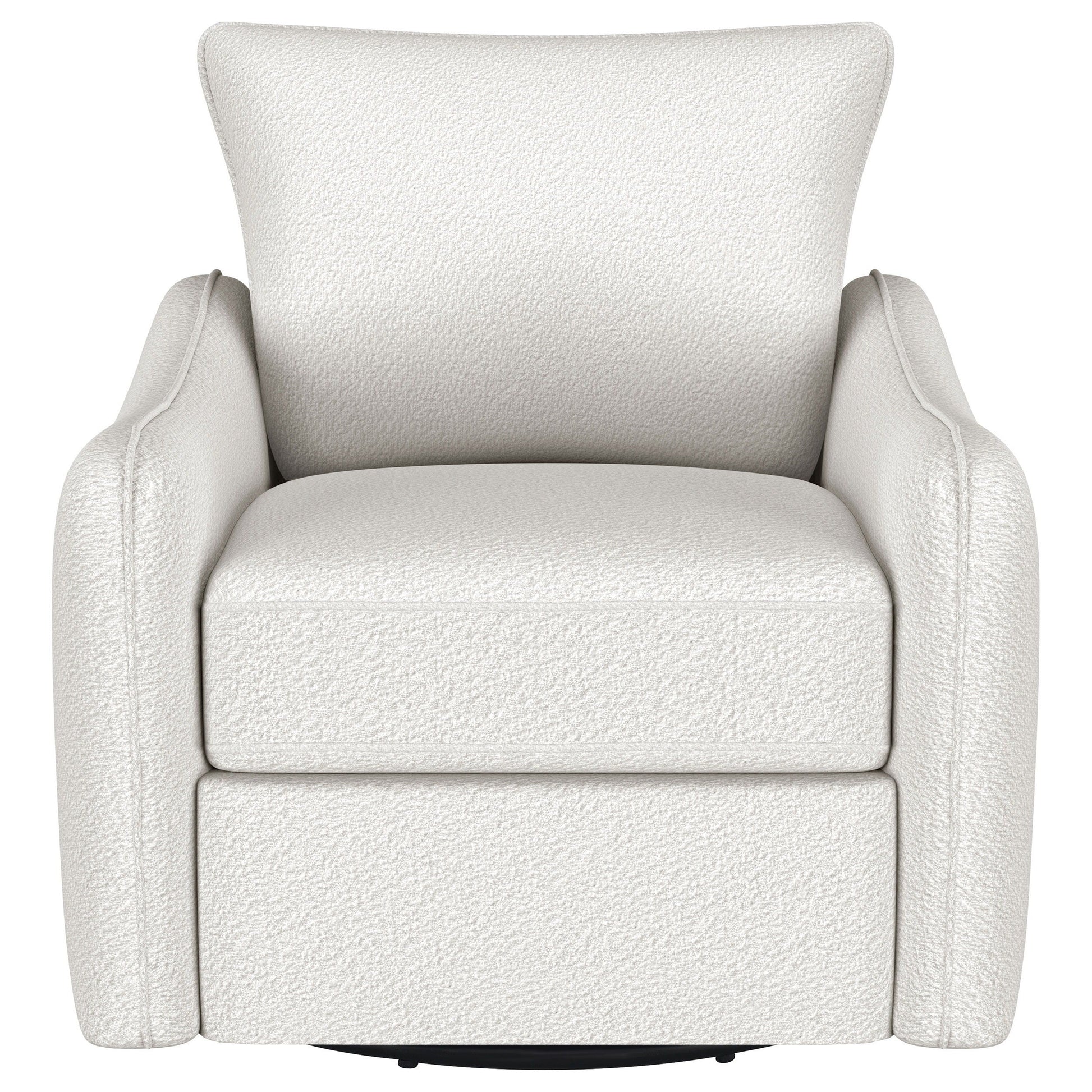 Coaster Fine Furniture Madia - Upholstered Sloped Arm Swivel Glider Chair - Vanilla | Meri Furniture
