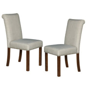 Dining Chair With Nailhead Trim (Set of 2) - Beige
