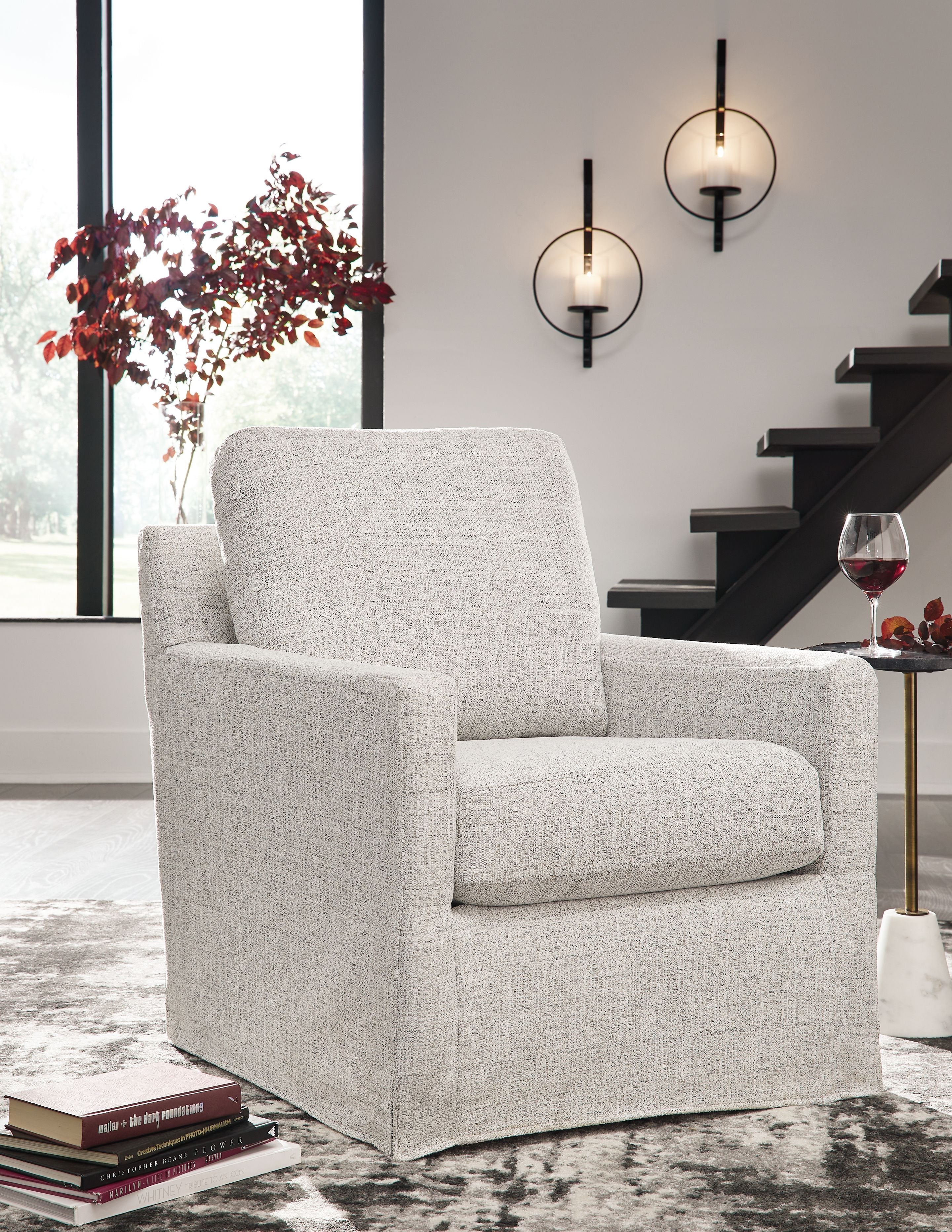 Signature Design by Ashley® Nenana Next-gen Nuvella - Swivel Glider Accent Chair | Meri Furniture