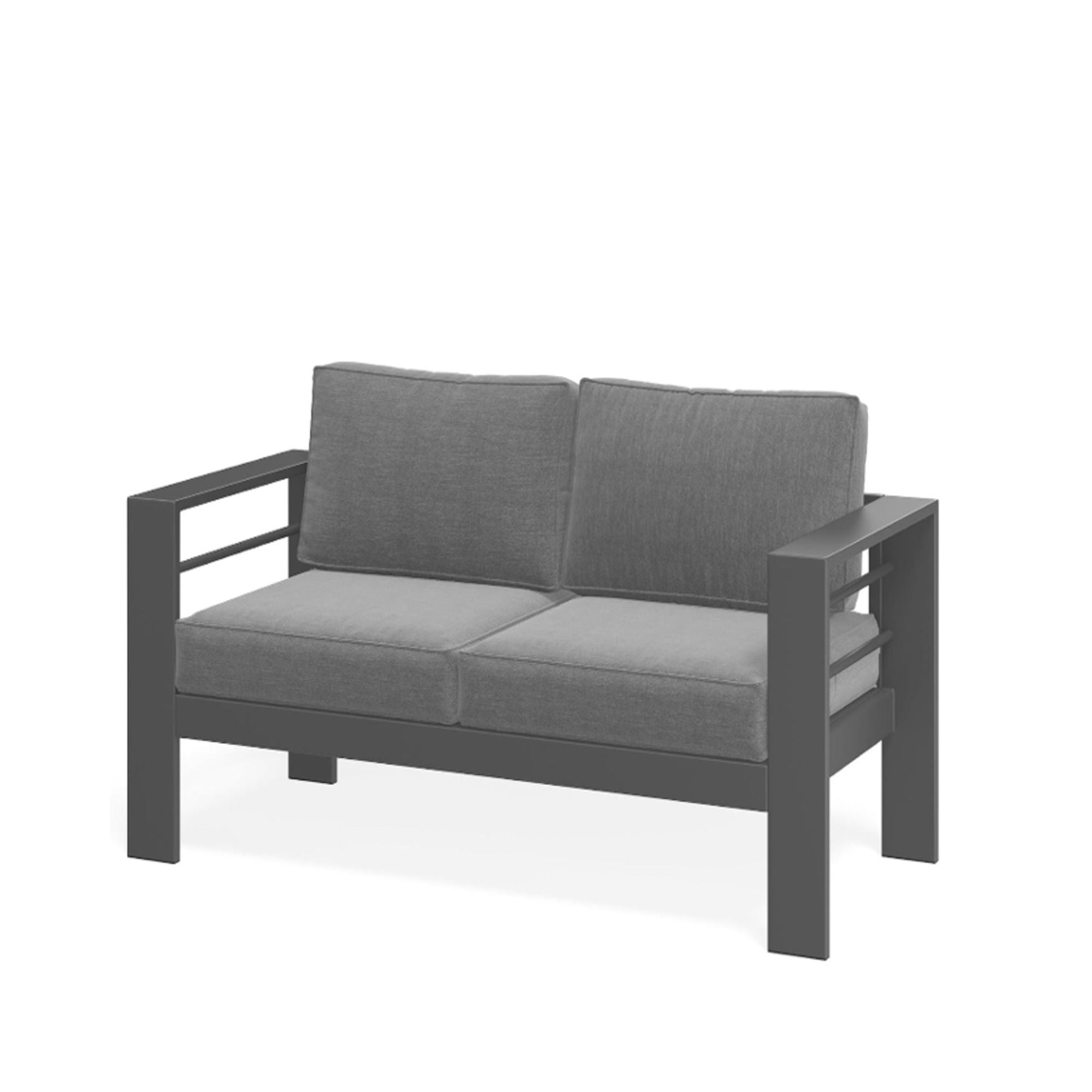 All-Weather Patio Loveseat With Thick Cushions