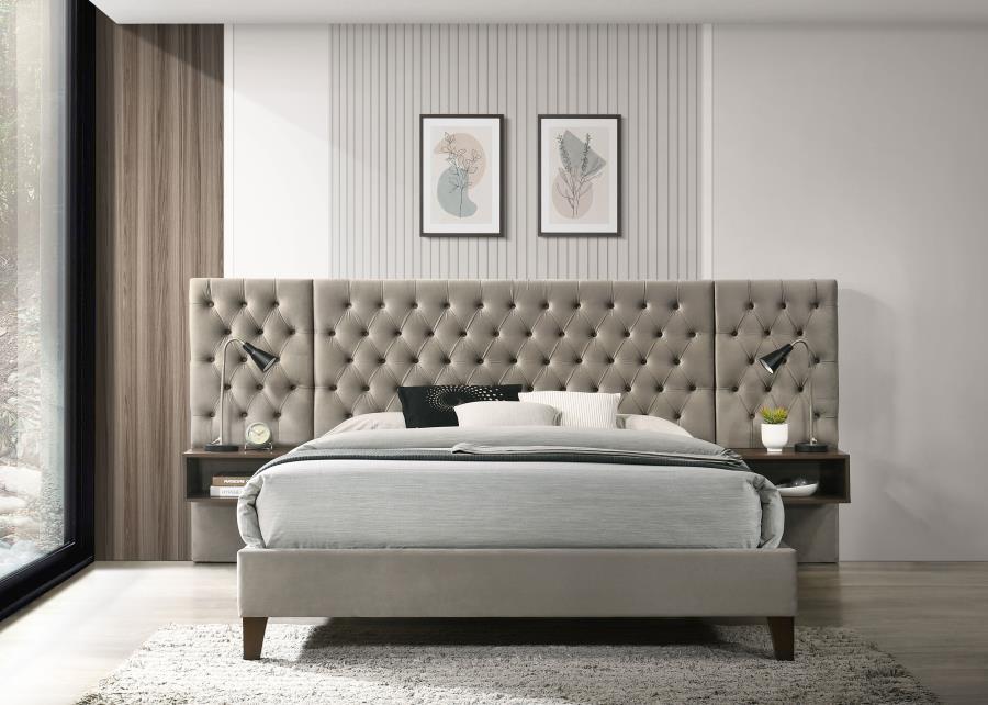 Coaster Fine Furniture Marley - Upholstered Wall Panel Bed | Meri Furniture