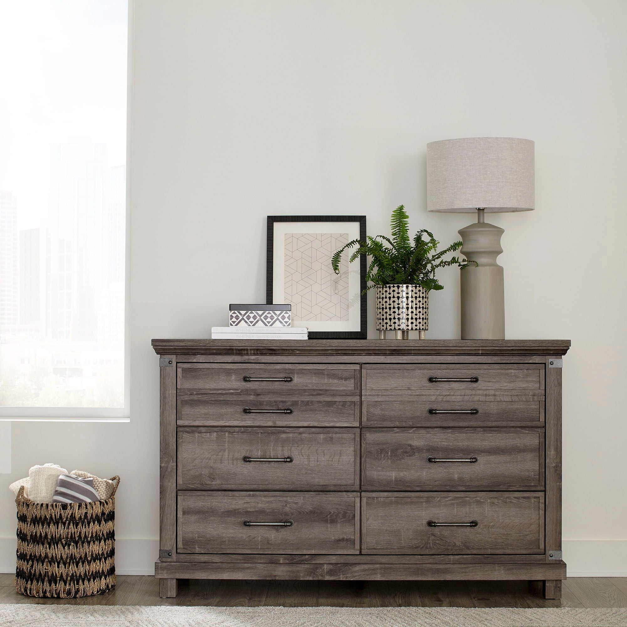 Liberty Furniture Lakeside Haven - 6 Drawer Dresser - Dark Brown | Meri Furniture
