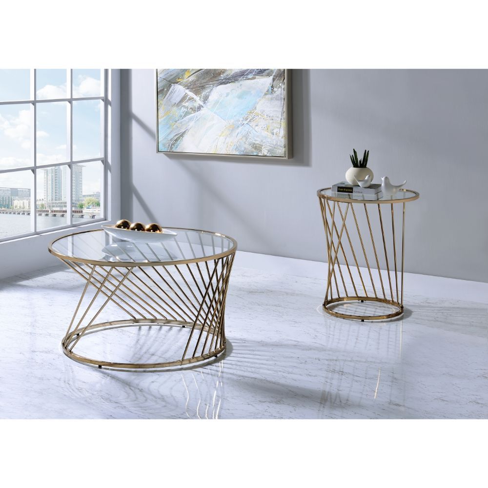 ACME Bluelipe - Coffee Table - Champagne | Meri Furniture