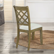 Karsen - Side Chair Set of 2) - Beige Linen & Rustic Oak