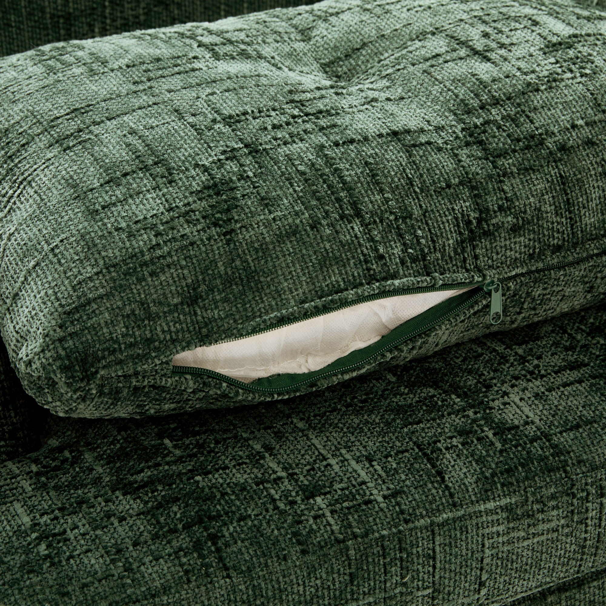 Modern Swivel Barrel Chair With Dual-Layer Cushion