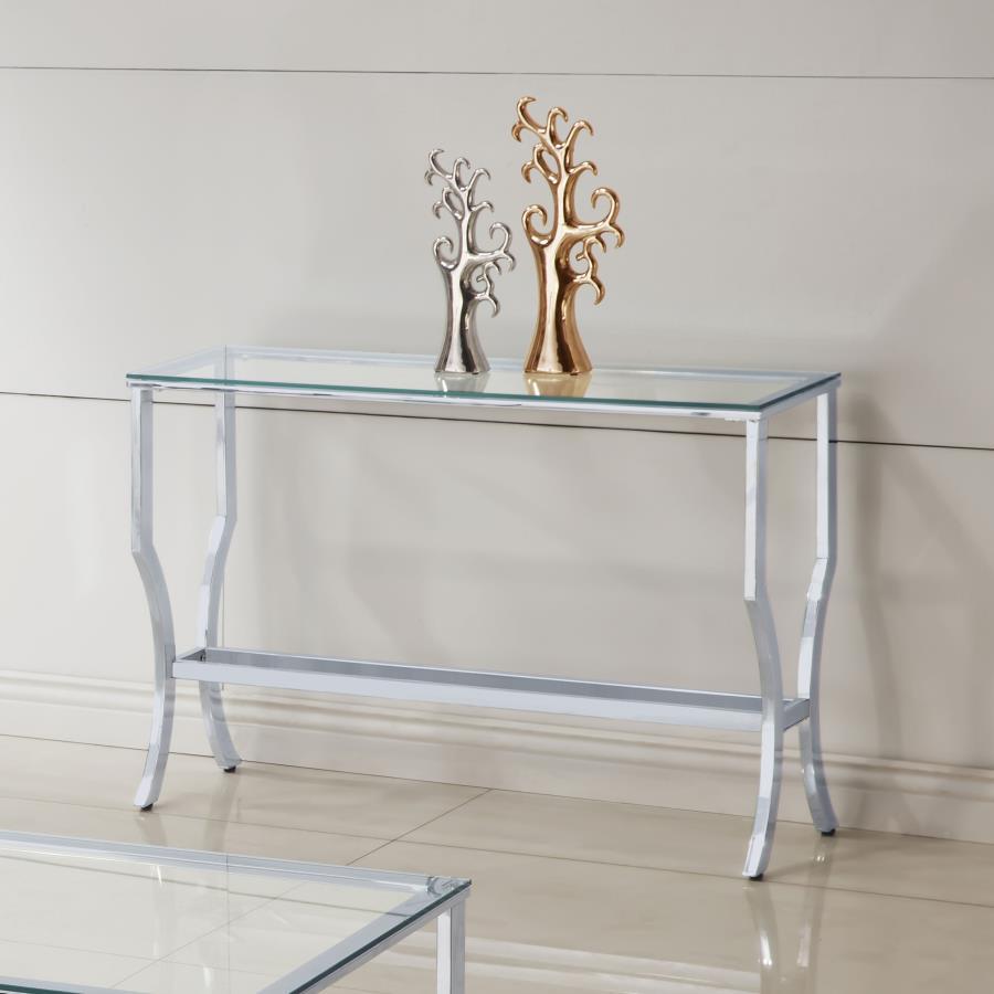 Saide - Rectangular Glass Top Table