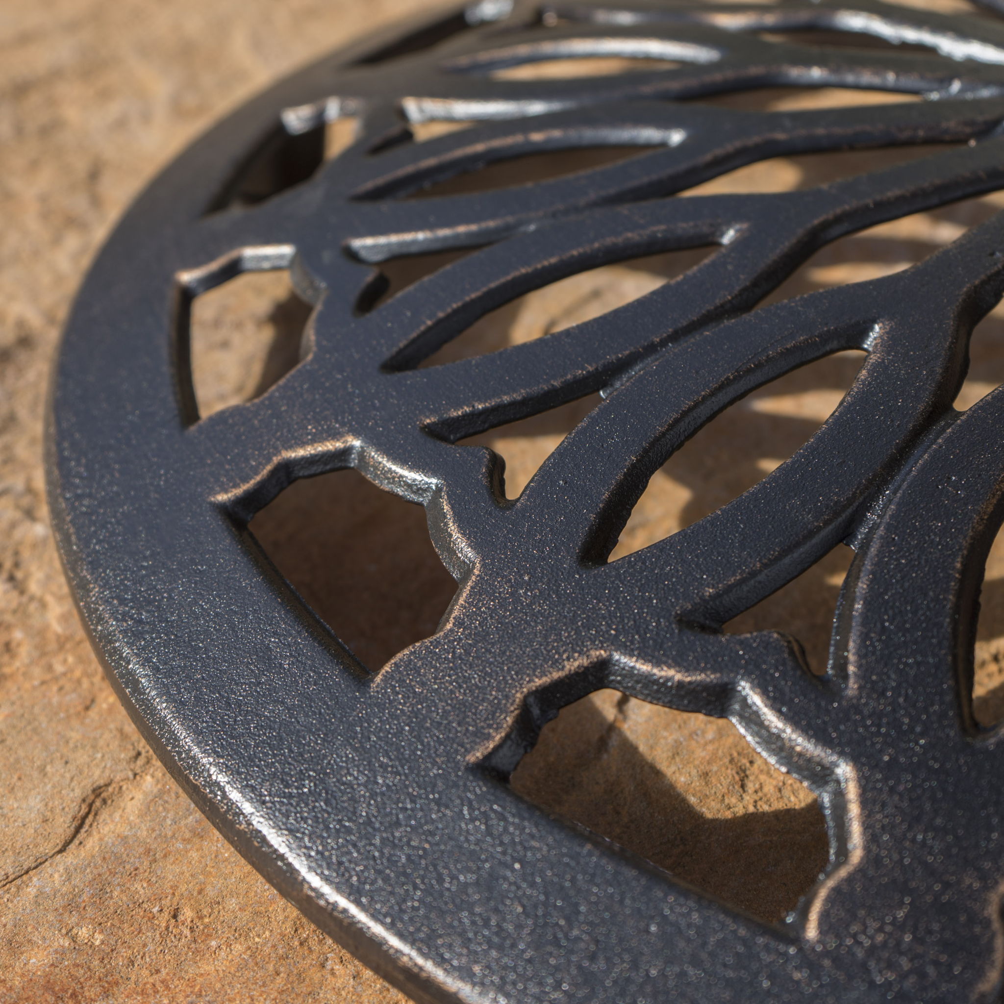 Phoebe - Outdoor Cast Bar Table - Black