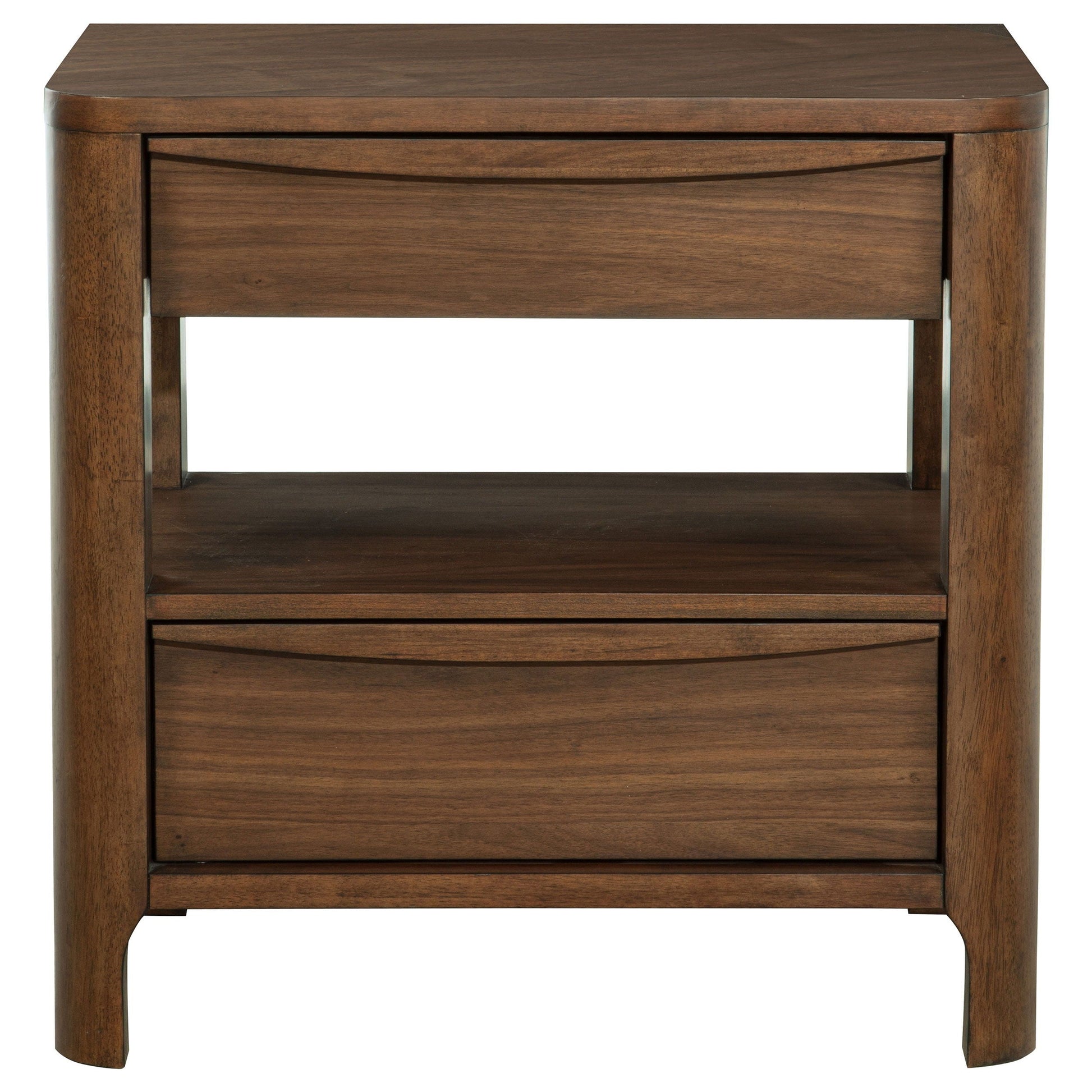 Coaster Fine Furniture Maderia - 2-Drawer Nightstand Bedside Table - Walnut | Meri Furniture