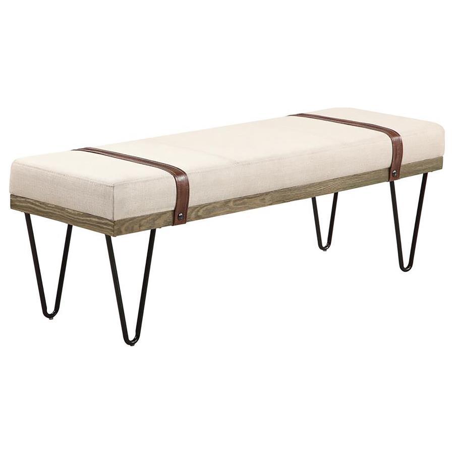 Coaster Fine Furniture Austin - Fabric Upholstered Accent Bench - Beige | Meri Furniture