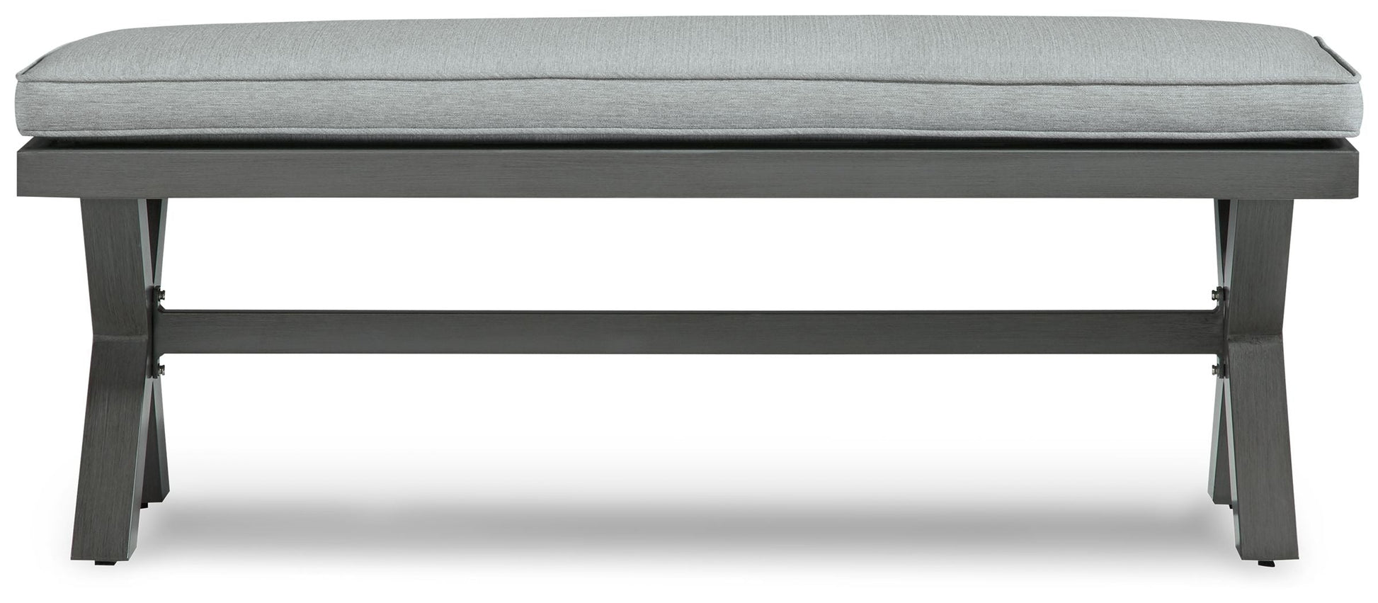 Signature Design by Ashley® Elite Park - Gray - Bench With Cushion | Meri Furniture