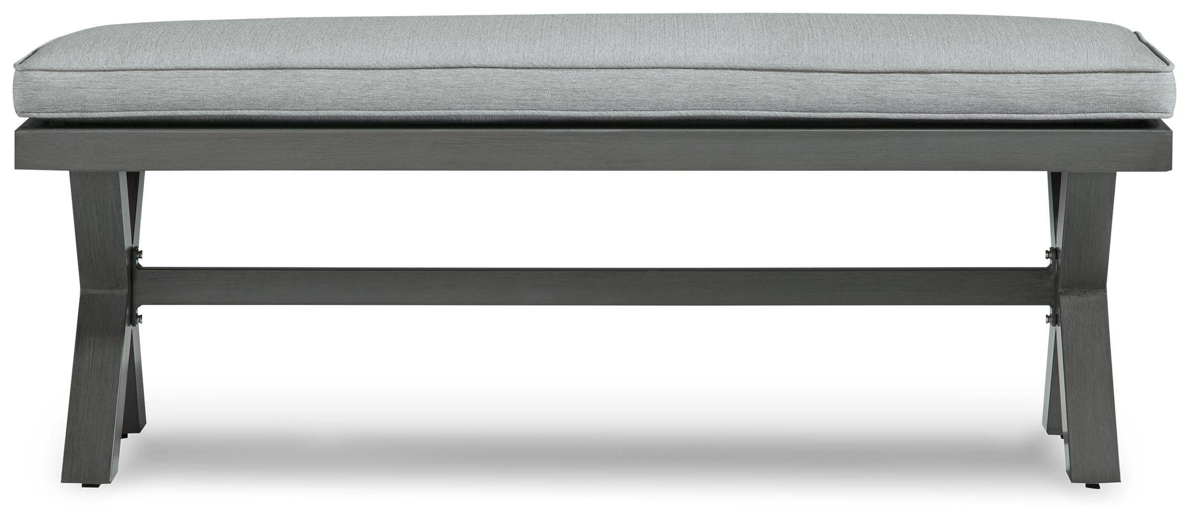 Signature Design by Ashley® Elite Park - Gray - Bench With Cushion | Meri Furniture