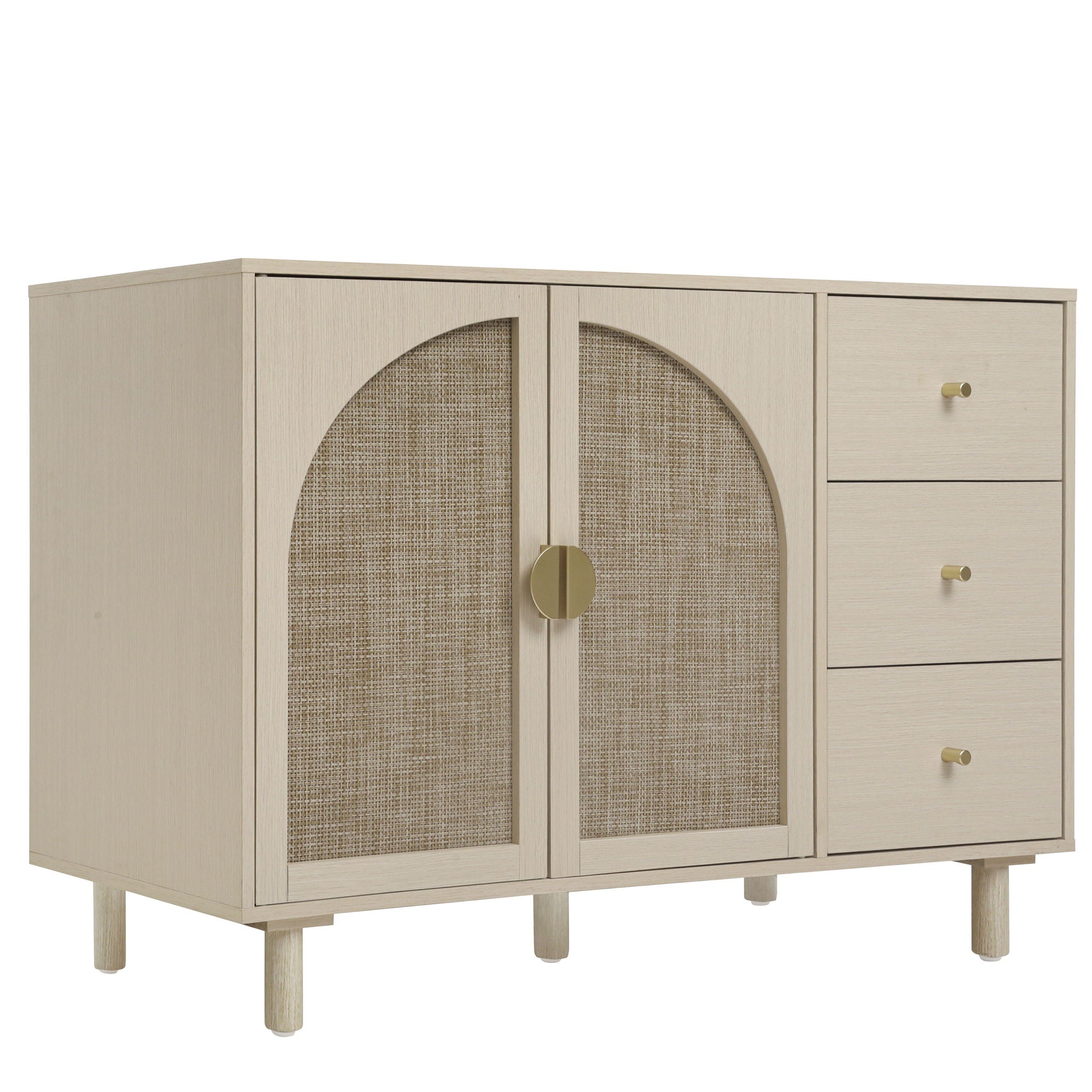 2 Door 3 Drawer Cabinet, Adjustable Storage System