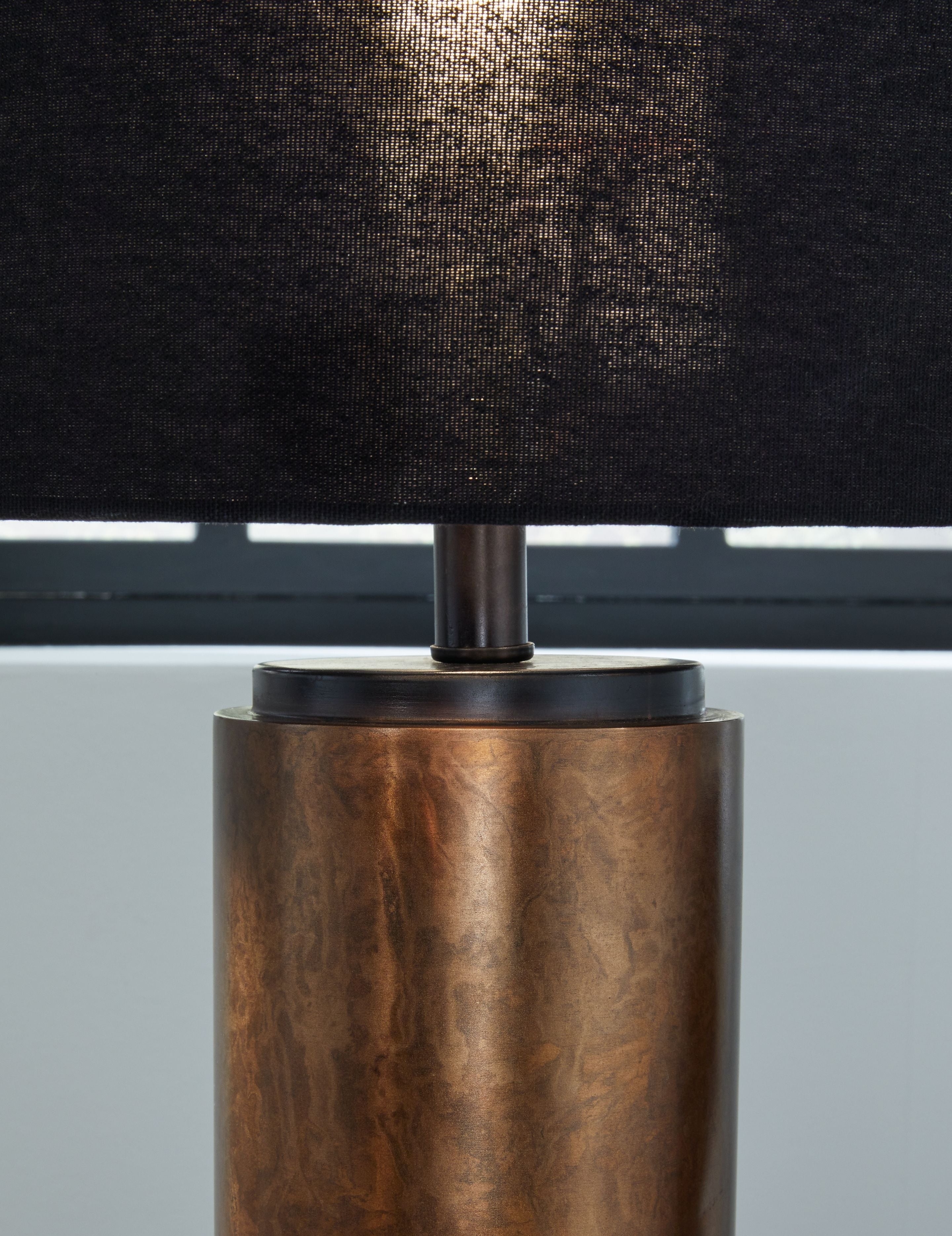 Ashley Furniture Hildry - Antique Brass Finish - Metal Table Lamp | Meri Furniture