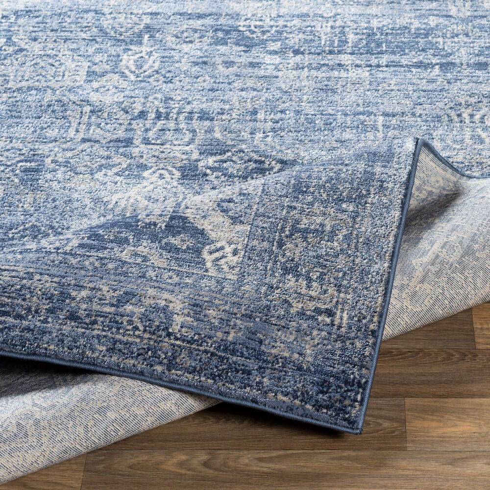 Indigo Machine Woven Rug