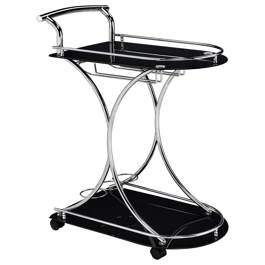 Coaster Fine Furniture Elfman - 2-Shelve Serving Cart | Meri Furniture