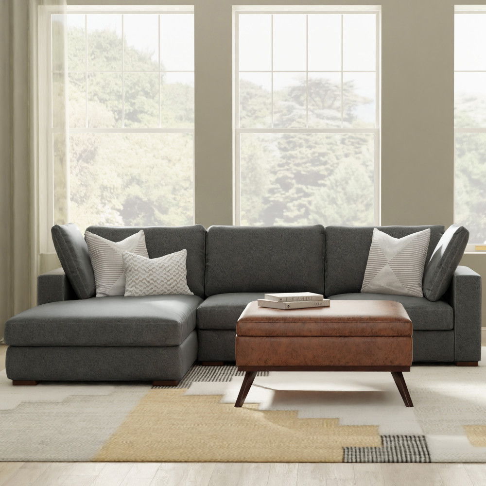 Charlie - Upholstered Deep Seater Sectional Sofa