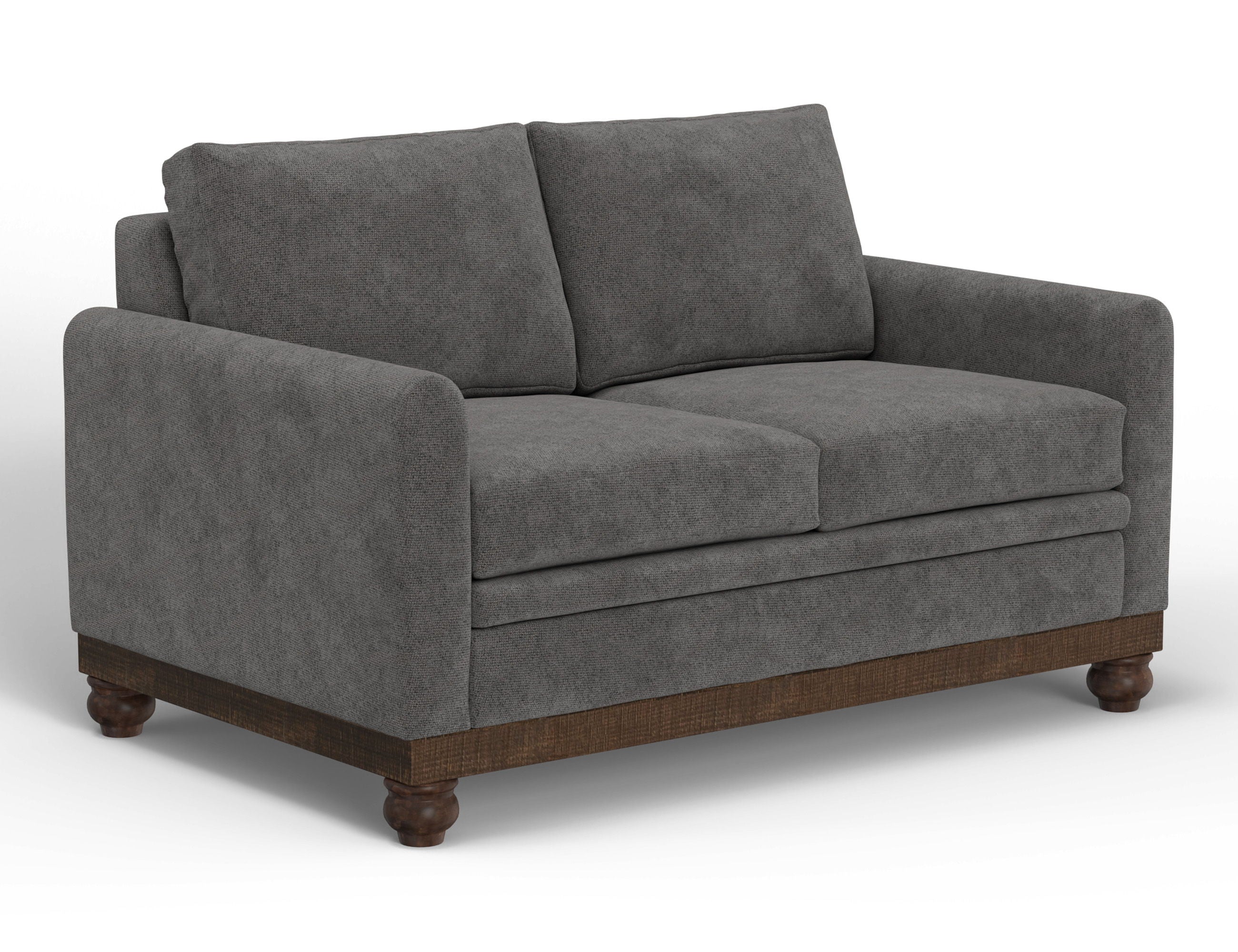 International Furniture Direct Pueblo Gray - Loveseat | Meri Furniture