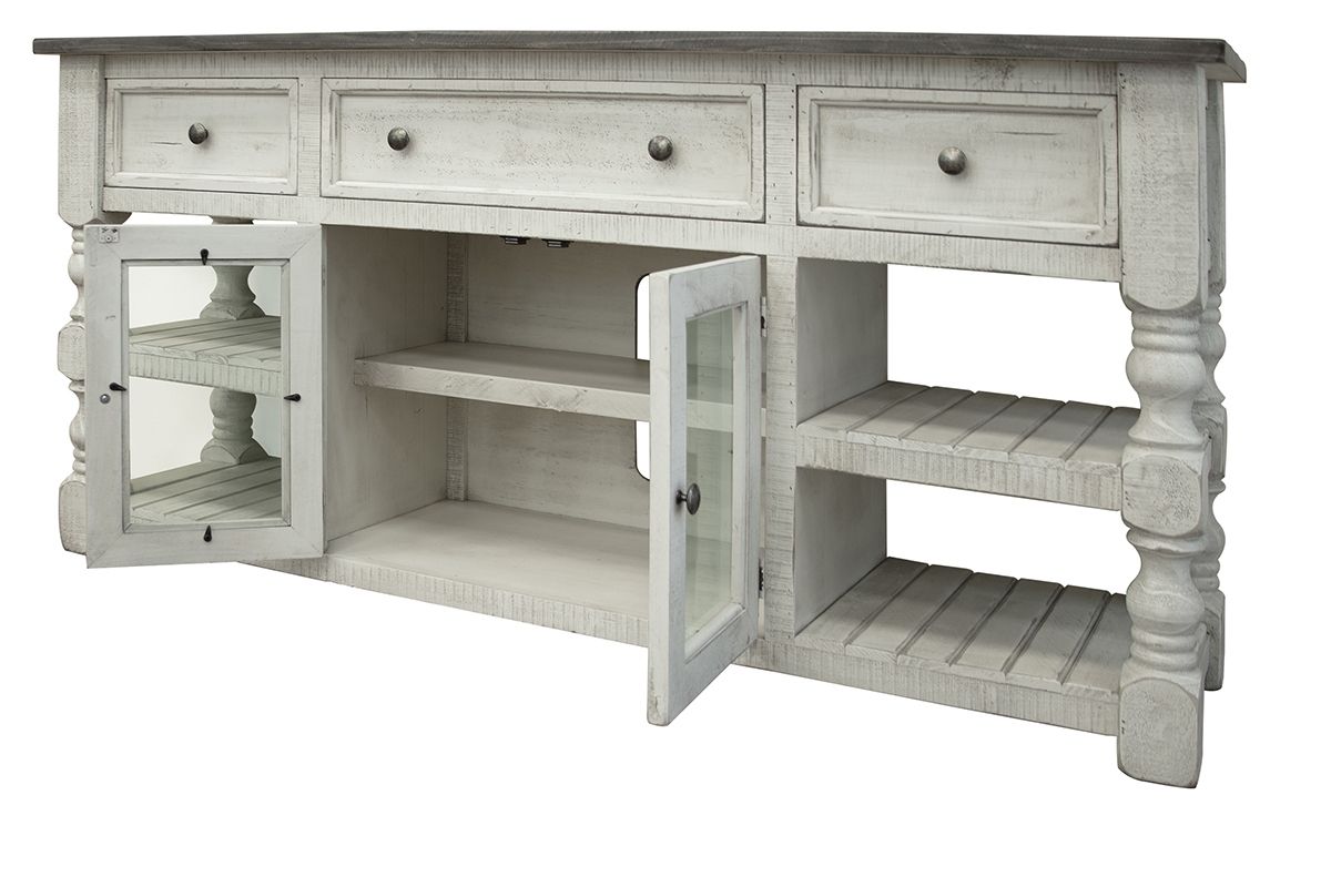 International Furniture Direct Stone - TV Stand with Drawers | Meri Furniture