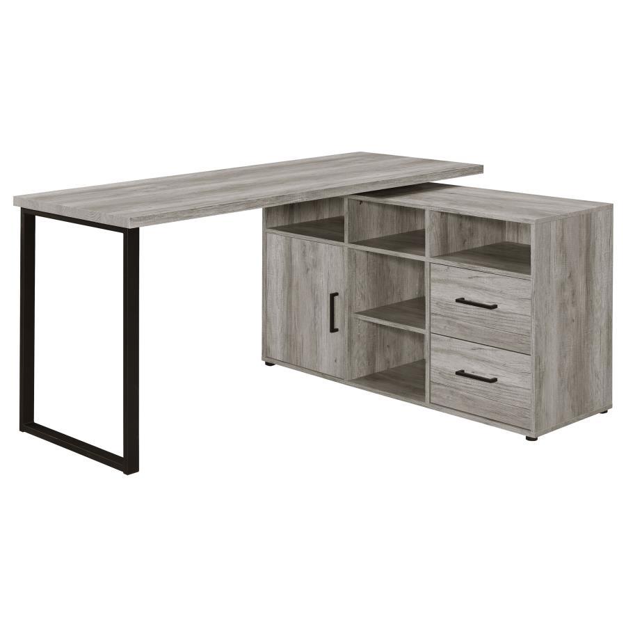 Coaster Fine Furniture Hertford - L-Shape Office Desk with Storage | Meri Furniture